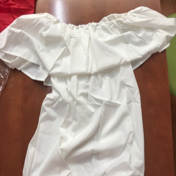 Pre-own 1pcs Off Shoulder Elastic Slash Neck Tops - Picture 4 of 4